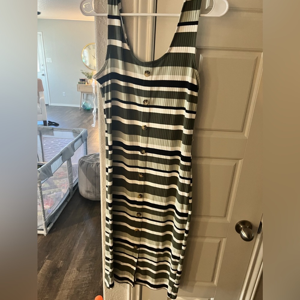 Striped form fitting dress!